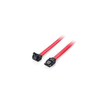 Cable Serial Ata Iii Equip Acodado 0.5m Con Clip De Segurida