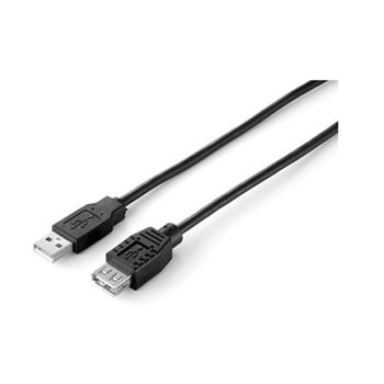 Equip - Cable Prolongador Usb 2.0 1.8mtrs Negro