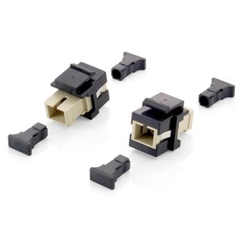 Equip Adaptador Fibra Optica (bolsa 8 Und) Keystone Negro 12