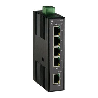 Levelone Ies-0500 Switch No Administrado Fast Ethernet (10/100) Negro