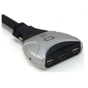 Data Switch Kvm  2 Puertos Usb Level One Hdmi