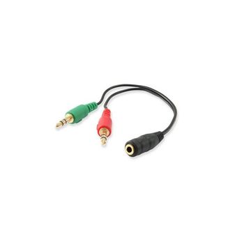 Cable Audio Mini Jack 3.5mm Hembra A 2  Jack 3.5mm Macho