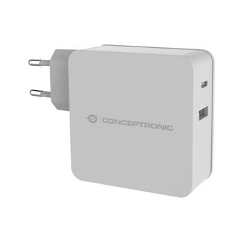 Cargador Conceptronic Pd Usb 2 Puertos 60w Blanco