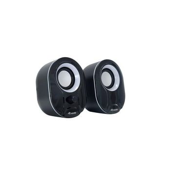 Altavoces 2.0 Equip Life Mini  6w Rms Color Negro Y Blanco J