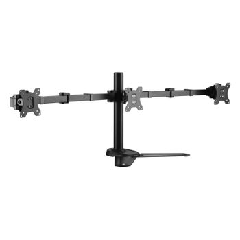 Soporte Pantalla Sobremesa 13"-27" Doble Brazo Soporta 3 Mon