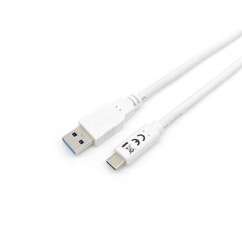 Equip - 128363 Cable Usb 1 M Usb 3.2 Gen 1 (3.1 Gen 1) Usb A Usb C Blanco