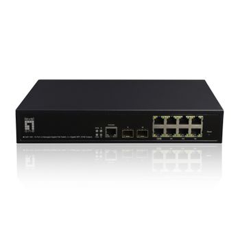 Levelone Gep-1061 Switch Gestionado L2 Gigabit Ethernet (10/100/1000) Energía Sobre Ethernet (poe) Negro