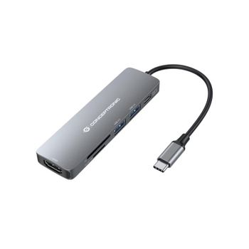 Donn11g Hub De Interfaz Usb 3.2 Gen 1 (3.1 Gen 1) Type-c 5000 Mbit/s Gris