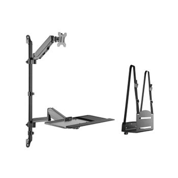 Equip 650170 Base E Supporto Per Pc/workstation All-in-one 8 Kg Nero 43,2 Cm (17') 81,3 Cm (32')