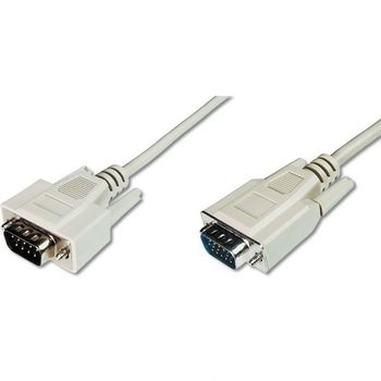 Cable Vga Monitor Macho - Macho Sin Filtro De Ferrita Color Beige 1,8mts