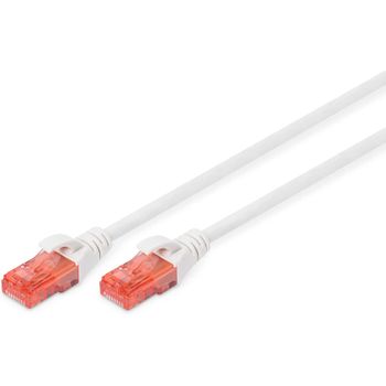 Digitus U-utp-6wt-25 - Cable De Conexión Cat 6 U/utp- Lszh, Blanco, 25 Cm