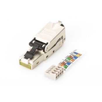 Conector Digitus Rj45 Apantallado Ensamblaje Terreno Awg 22