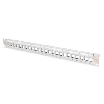 Patchpanel Digitus 1u 19 24 Puertos Color Gris