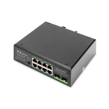 Digitus Dn-651110 Switch Di Rete Non Gestito Gigabit Ethernet (10/100/1000) Supporto Power Over Ethernet (poe) Nero