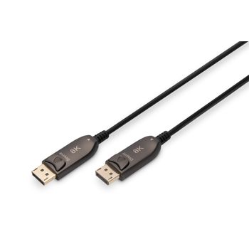 Digitus Cable De Fibra Óptica Híbrido Displayport™ Aoc, Uhd 8k, 30 M