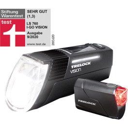 Trelock Juego De Luces Delantera Ls 760 I-go Vision 100 Lux Trasera Ls 720 Usb Negro