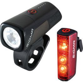 Sigma Kit De Luces Delantera Buster 400 Trasera Blaze Flash Led Usb Negro