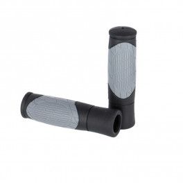 Ergotec Juego De Puños Diego Mtb Kraton/gel 125/92 Mm Diametro 22 Mm Negro/gris