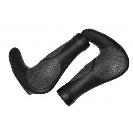 Ergotec Juego De Puños Oslo Mtb Kraton/gel 147 Mm Diametro 22 Mm Negro/gris