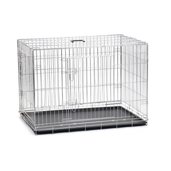 Jaula Para Perros De Mdf Acero 76x54,5x56 Cm-pawhut. Blanco con Ofertas en  Carrefour