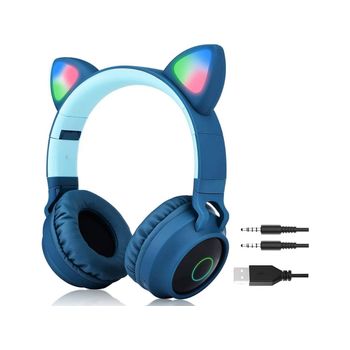 Auscultadores Bluetooth Veanxin Chath1 (on Ear - Microauriculares - Cancelación De Ruido - Azul)