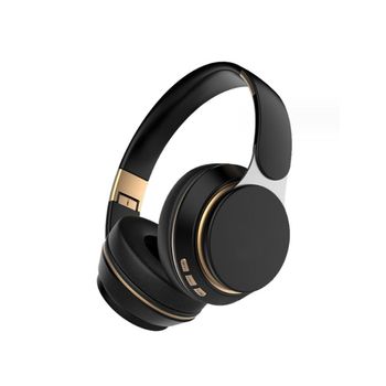Veanxin Auriculares Estéreo De Alta Fidelidad Con Bluetooth, Color Negro