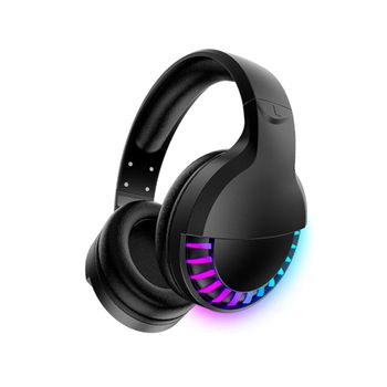 Veanxin Auriculares Bluetooth Estéreo De Alta Fidelidad Rgb Con Reducción De Ruido Negros