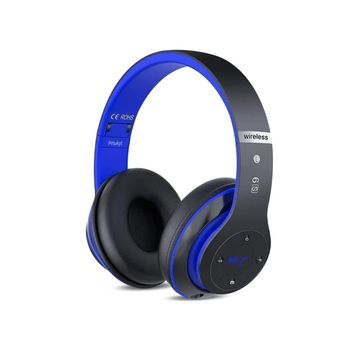 Over Veanxin Auriculares Bluetooth No Plegables Azul