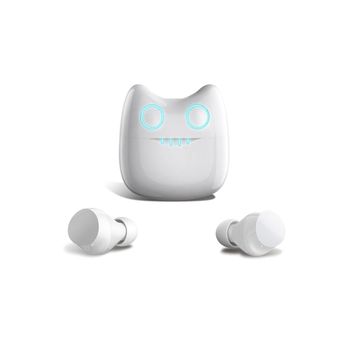 Veanxin Auriculares Bluetooth Blancos De Reproducción De Sonido Estéreo De Alta Fidelidad