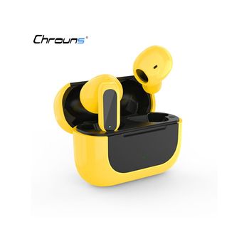 Veanxin Auriculares Bluetooth Estéreo Activos Con Cancelación De Ruido Amarillo