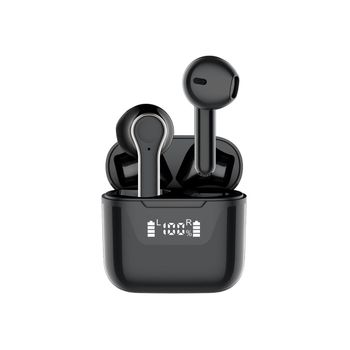 Auriculares Sin Pantalla Led Tiempo De Reproducción Horas Veanxin Bluetooth Impermeable Negro