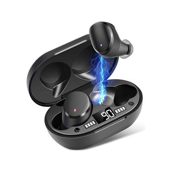 Auriculares Inalámbricos Impermeables Ipx7 Bluetooth En La Oreja Auriculares Deportivos Impermeables Con Pantalla Digital Lcd Veanxin