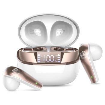 Auriculares Bluetooth Auriculares Intrauditivos Inalámbricos Bluetooth 5.3 Con 4 Micrófonos Auriculares Inalámbricos 2024 Enc Veanxin Auriculares