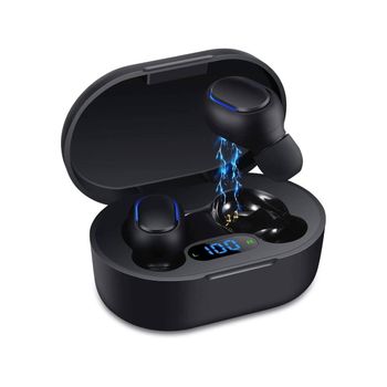 Auriculares Bluetooth True Wireless Veanxin E7s 809-xw2 (in Ear - Microfone - Cancelación De Ruido - Preto)