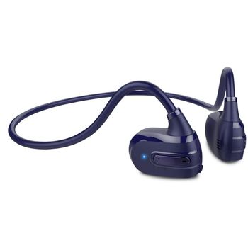 Veanxin Auriculares Abiertos Estéreo Incorporados Ultraligeros Bluetooth Azul