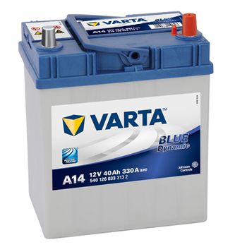 Batería Varta A14 - 40ah 12v 330a. 187x127x227