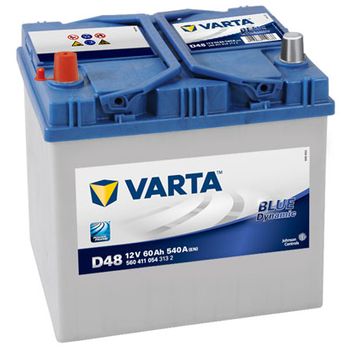 Batería Varta D48 - 60ah 12v 540a. 232x173x225