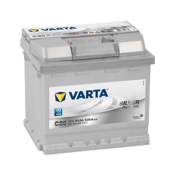 Bateria Varta C30 - 54ah 12v 530a. 207x175x190