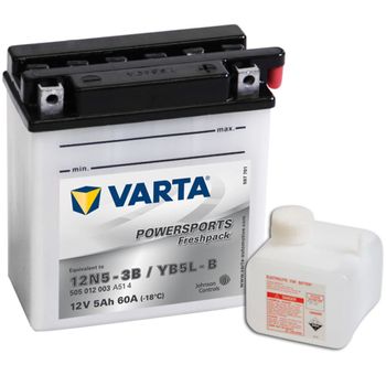 Batería Para Motocicleta Varta Freshpack, 12 V 5 Ah Yb5l-b