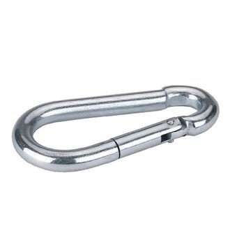 Kerbl Mosquetón Gancho Galvanizado, 100 Mm X Ø 10 Mm