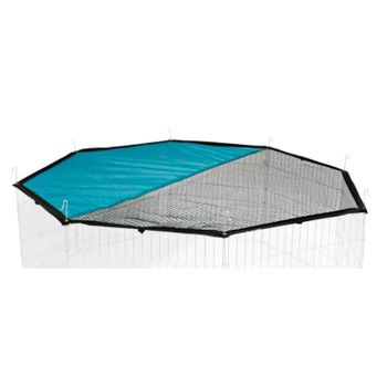 Kerbl Protector Solar Para Parque Hexagonal, Verde/amarillo