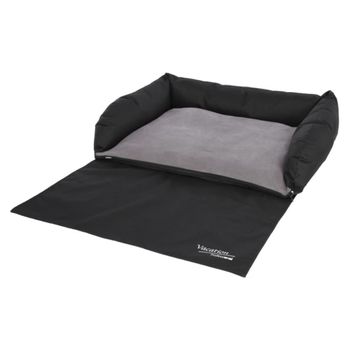 Cama De Coche Para Perros Gris Y Negro 80x60 Cm Kerbl