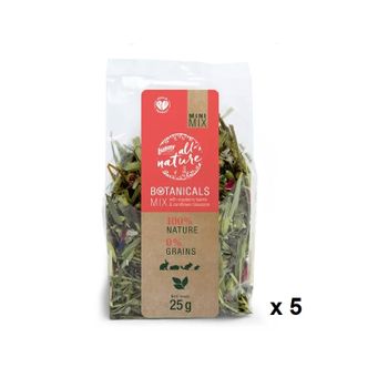 Bunny Botanicals Minimix Hojas Frambuesa Flor Aciano 5x25gr