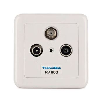 Enchufe De Pared Rv600 Technisat En Blanco