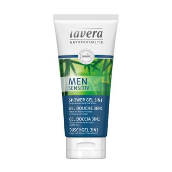 Gel Ducha 3 En1 Men Sensitiv, Lavera  200 Ml