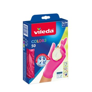 Guante Colors Talla M/l 50 Uds 162534 Vileda - Neoferr*