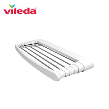 Vileda Doble Tendedero Extensible de Acero y Aluminio, Blanco, 105-209 cm,  61 x 19.5 x 130.5 cm : : Hogar y cocina