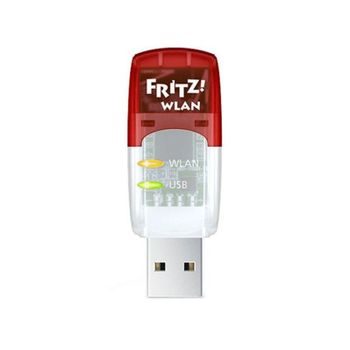 Punto De Acceso Fritz! Ac430 5 Ghz 433 Mbps Usb Transparente Rojo Blanco