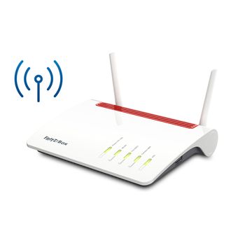 Fritz!box 6890 Lte Router Inalámbrico Gigabit Ethernet Doble Banda (2,4 Ghz / 5 Ghz) 4g Negro, Rojo, Blanco