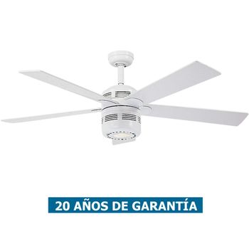 Ventilador De Techo Con Luz Casafan 513219 Alu 132cm Blanco